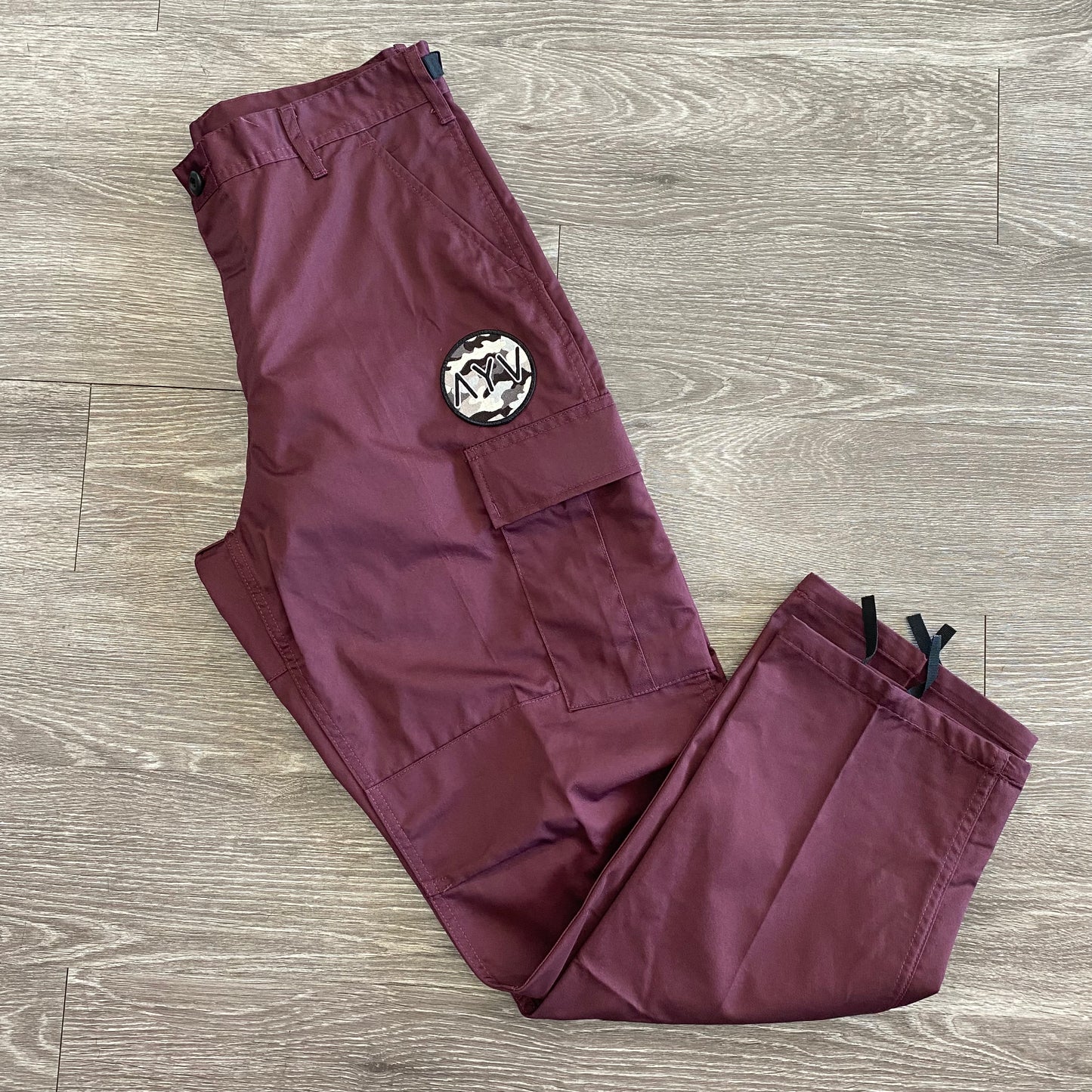 Maroon Classic Cargo Pants
