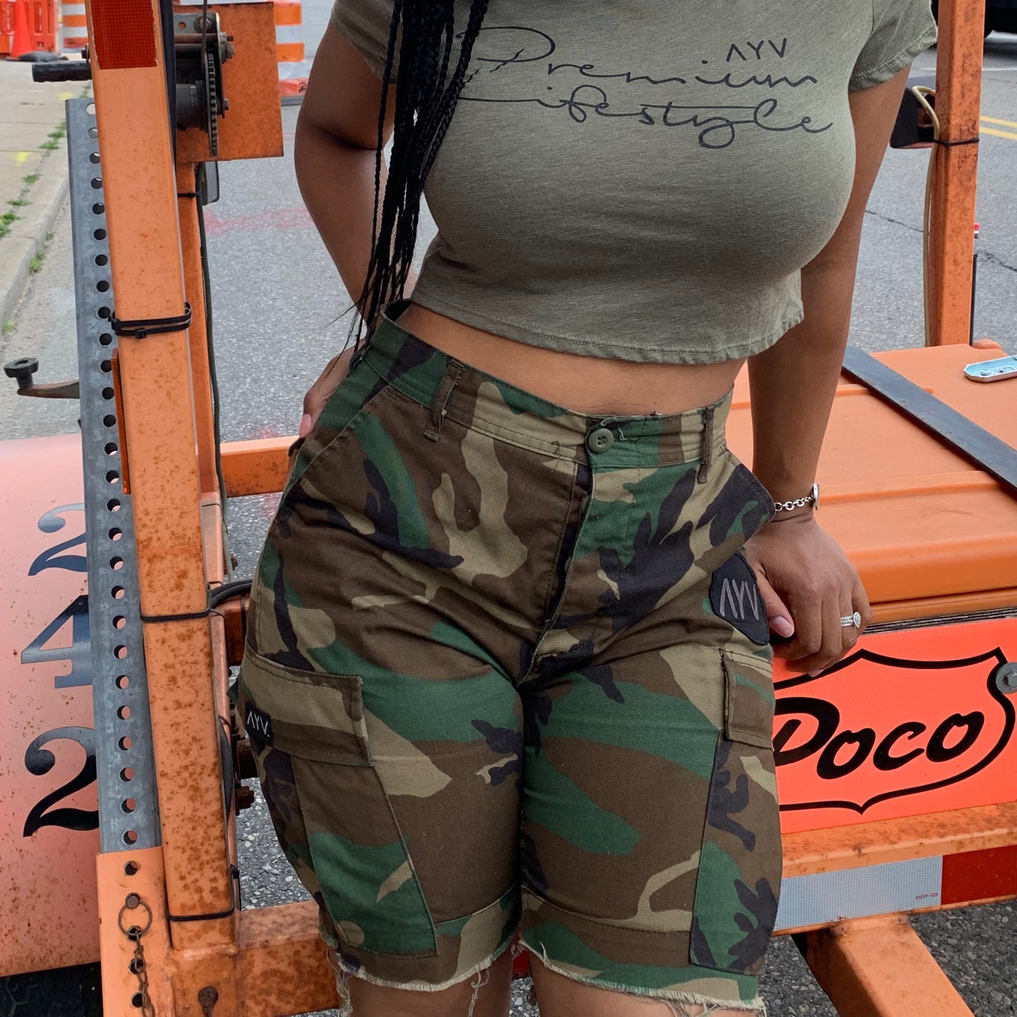 “Your Boyfriend’s” Cut Off Camo Cargos”