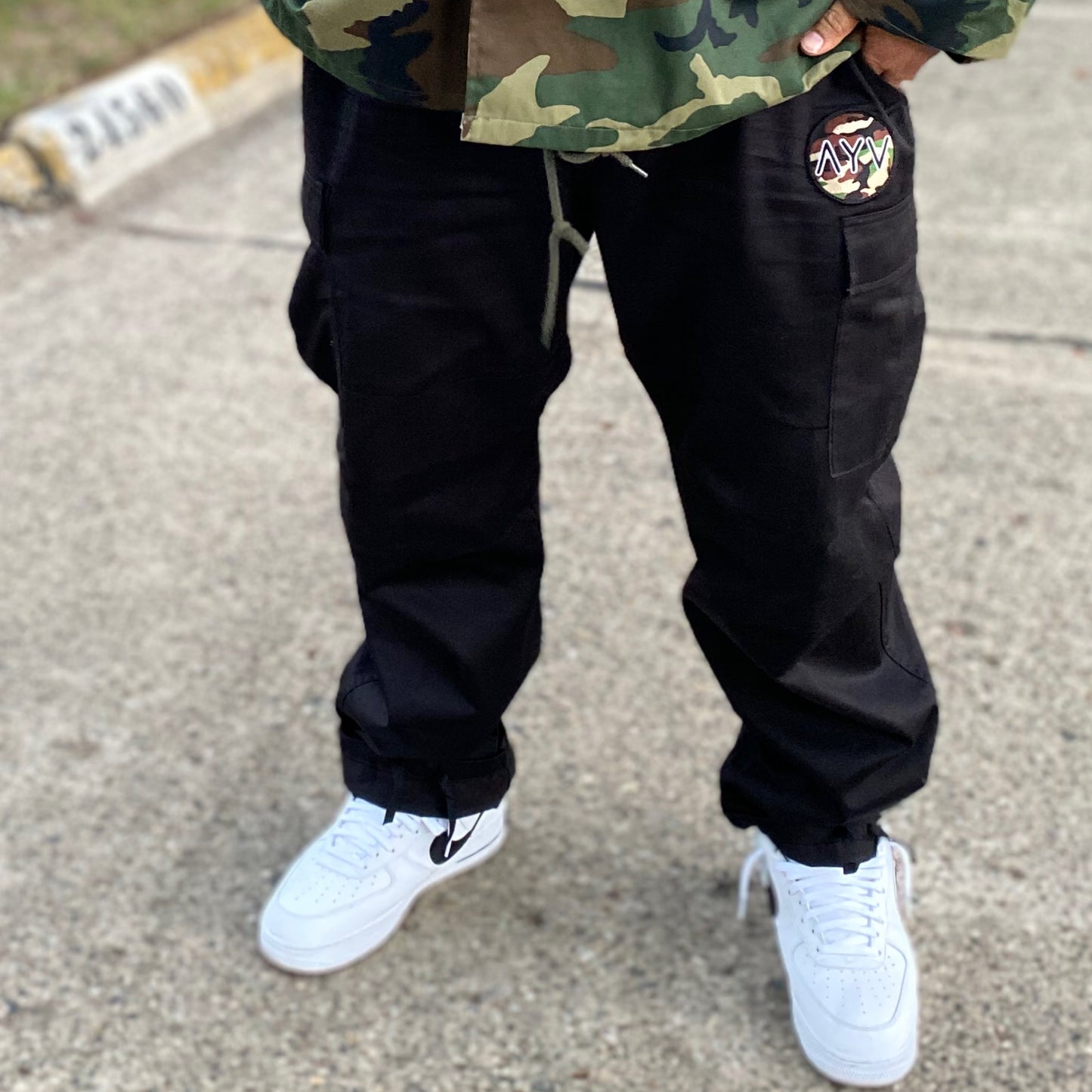 Black Classic Cargo Pants