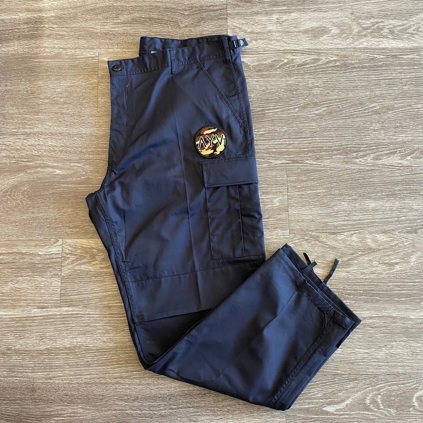 Navy Blue Classic Cargo Pants