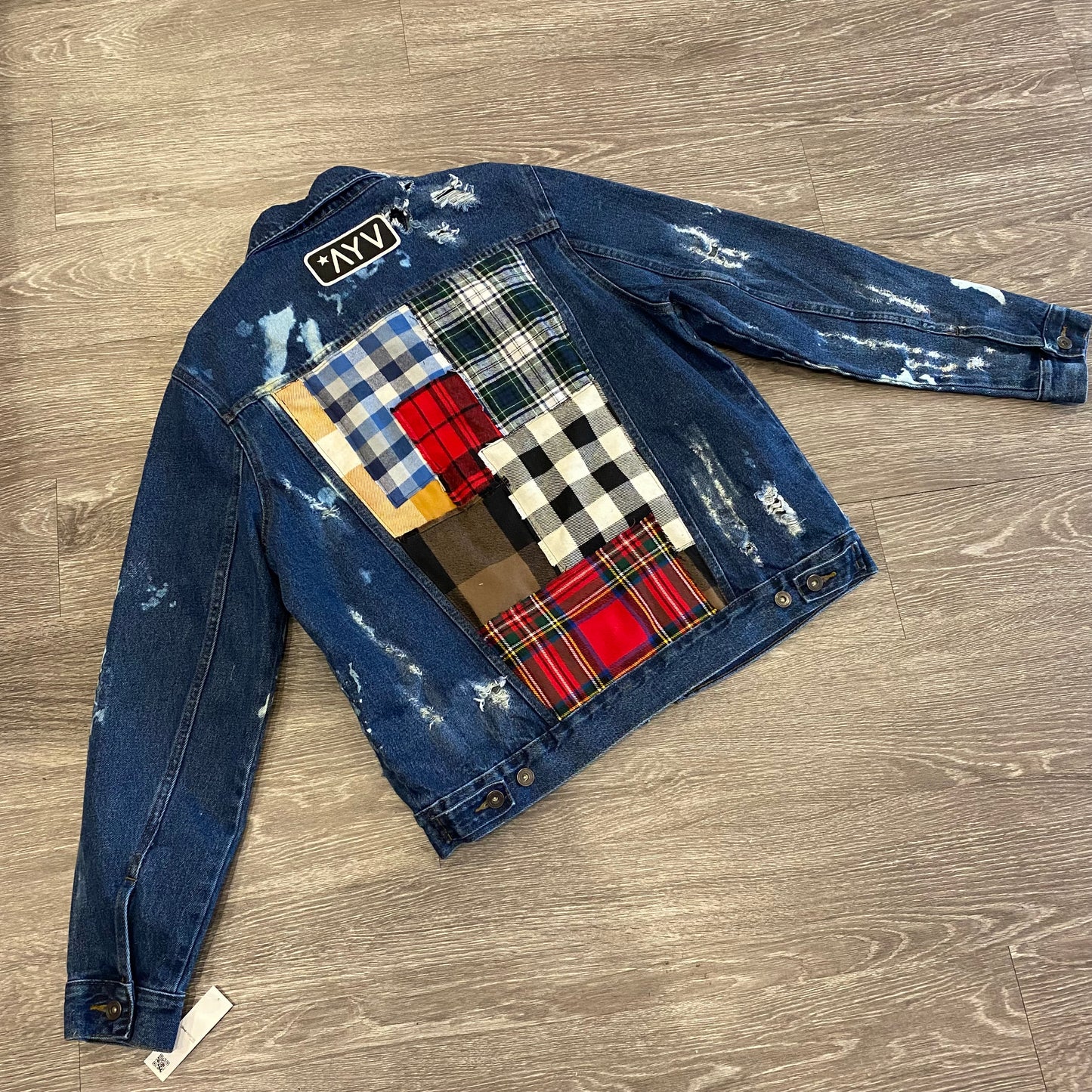 Vintage LumberJack Denim Jacket - Skid Row 2 (Medium)