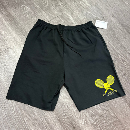 "Private Club" Rally Shorts (Yellow Logo)