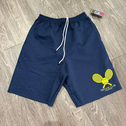 "Private Club" Rally Shorts (Yellow Logo)