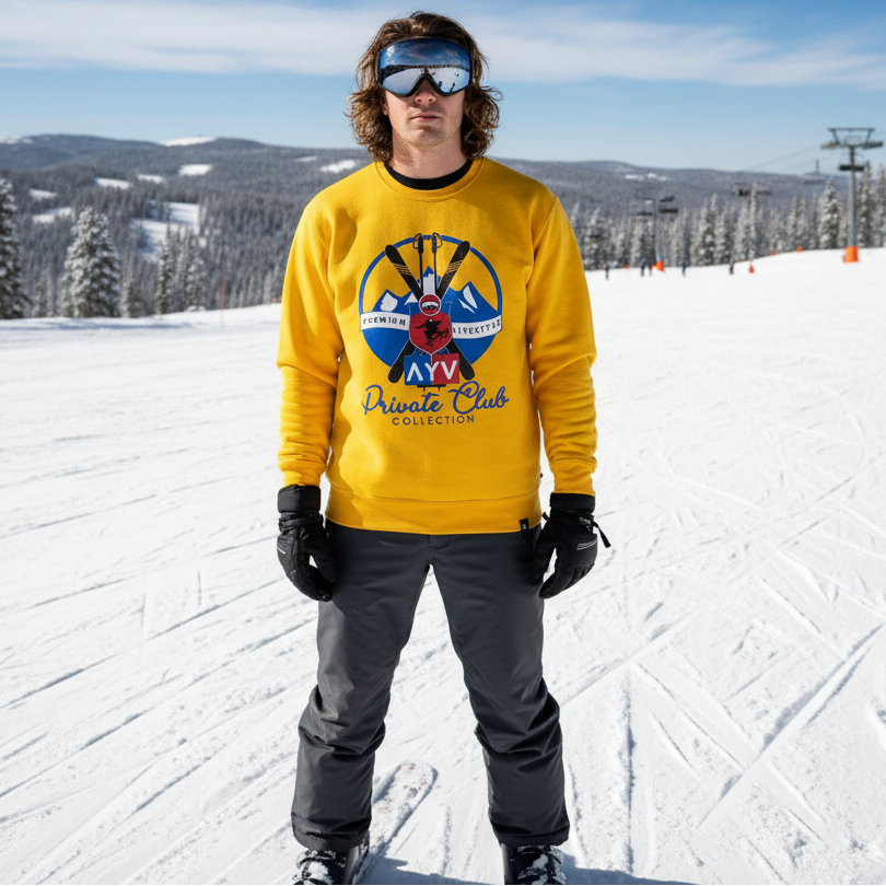 Private Club “ Vail” Crewneck Sweatshirt
