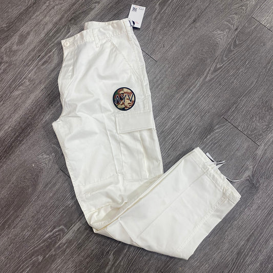 Egg Shell White Classic Cargo Pants