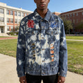 "Colors" VIntage Distressed Denim Jacket