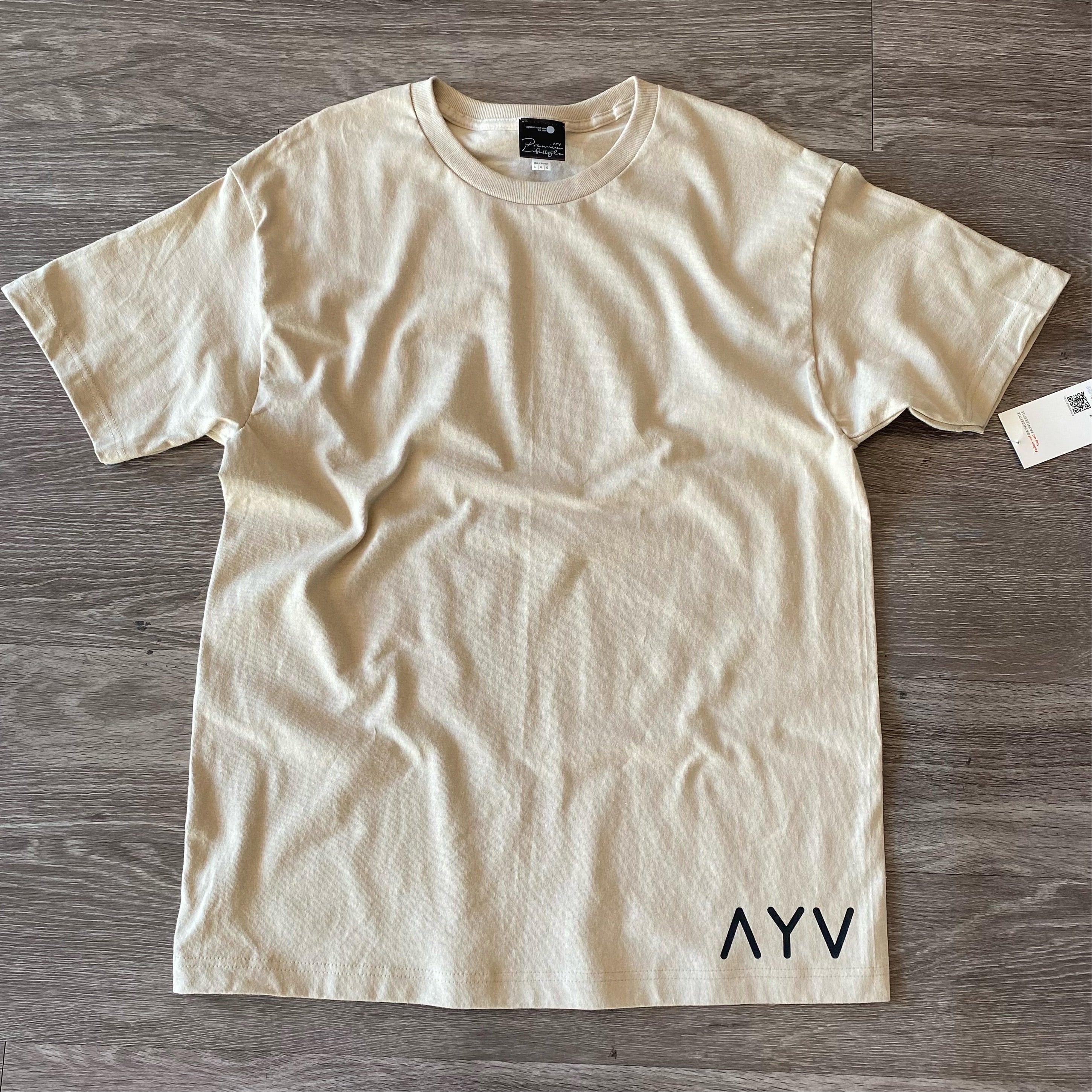 AYV Lower Logo Tee (Black Logo)