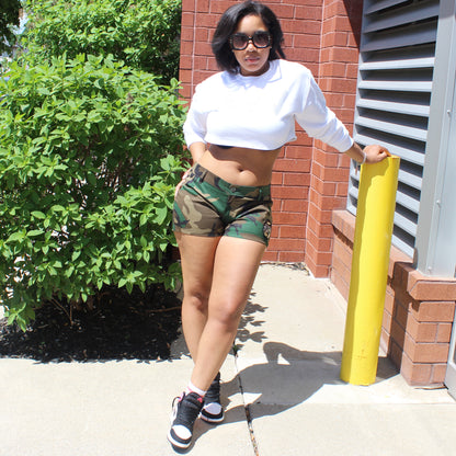 Camo “Jane” Shorts