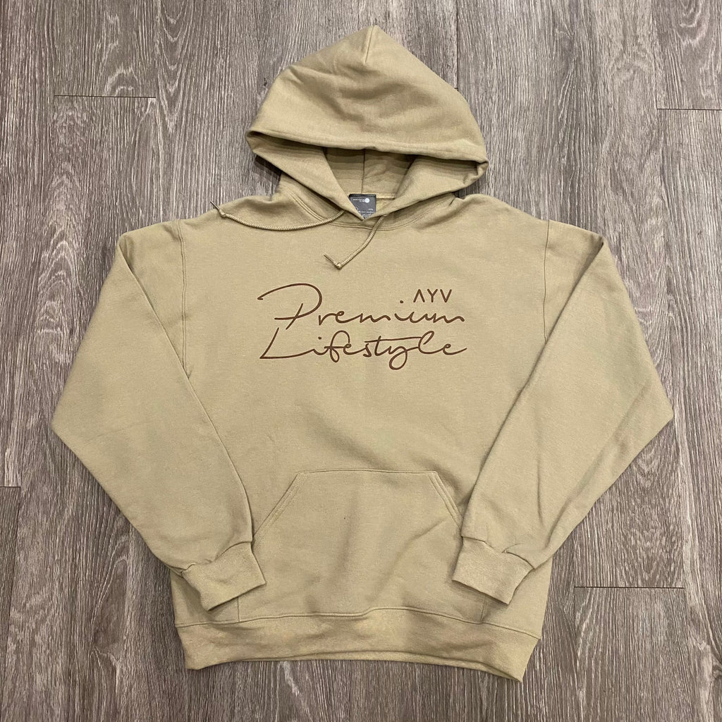 Premium Lifestyle “Brown” Script Hoody